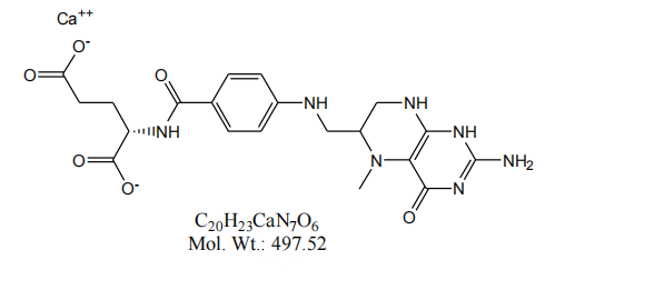Chemical compages calcii L-5-methyltetrahydrofolati
