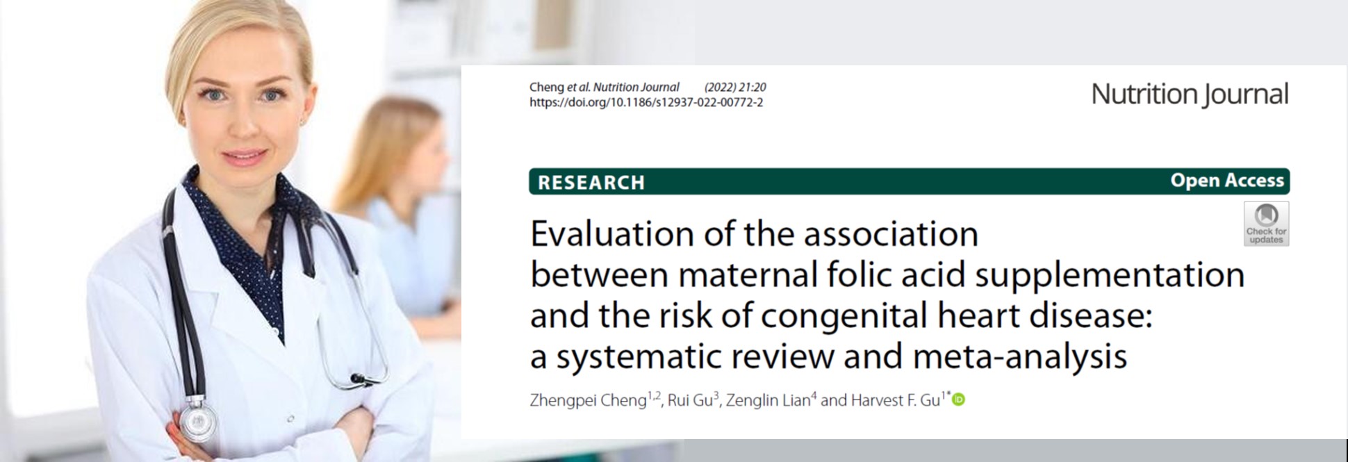 Folic acidum suppletionem in graviditate: A Review of Cordis morbo Periculum et Recommendations
