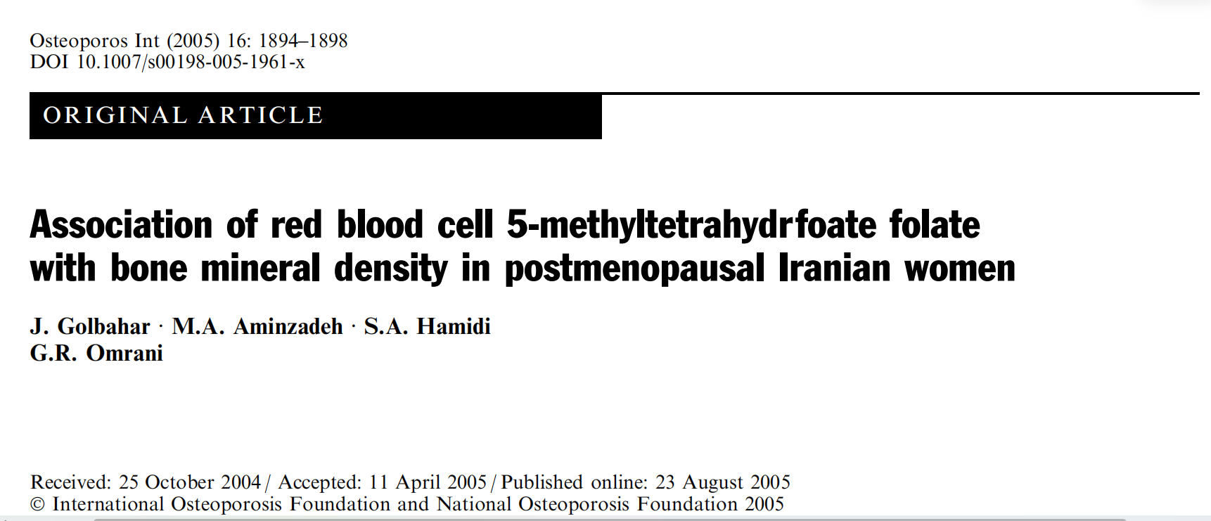 Cur Doctor tuus interrogaret de hoc genere folatium Post diagnosin osteoporosis?